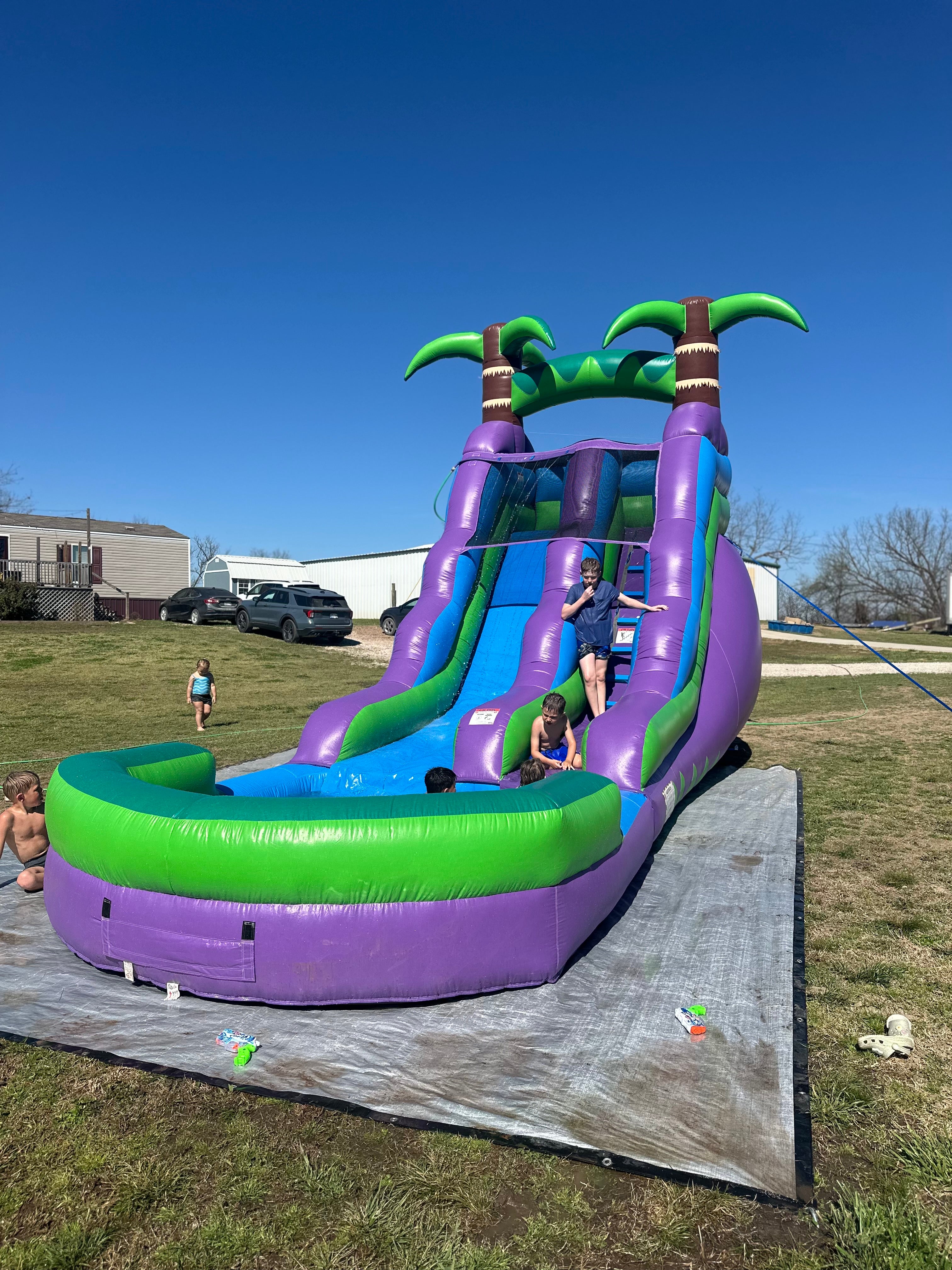 16ft Tropic Splash Waterslide