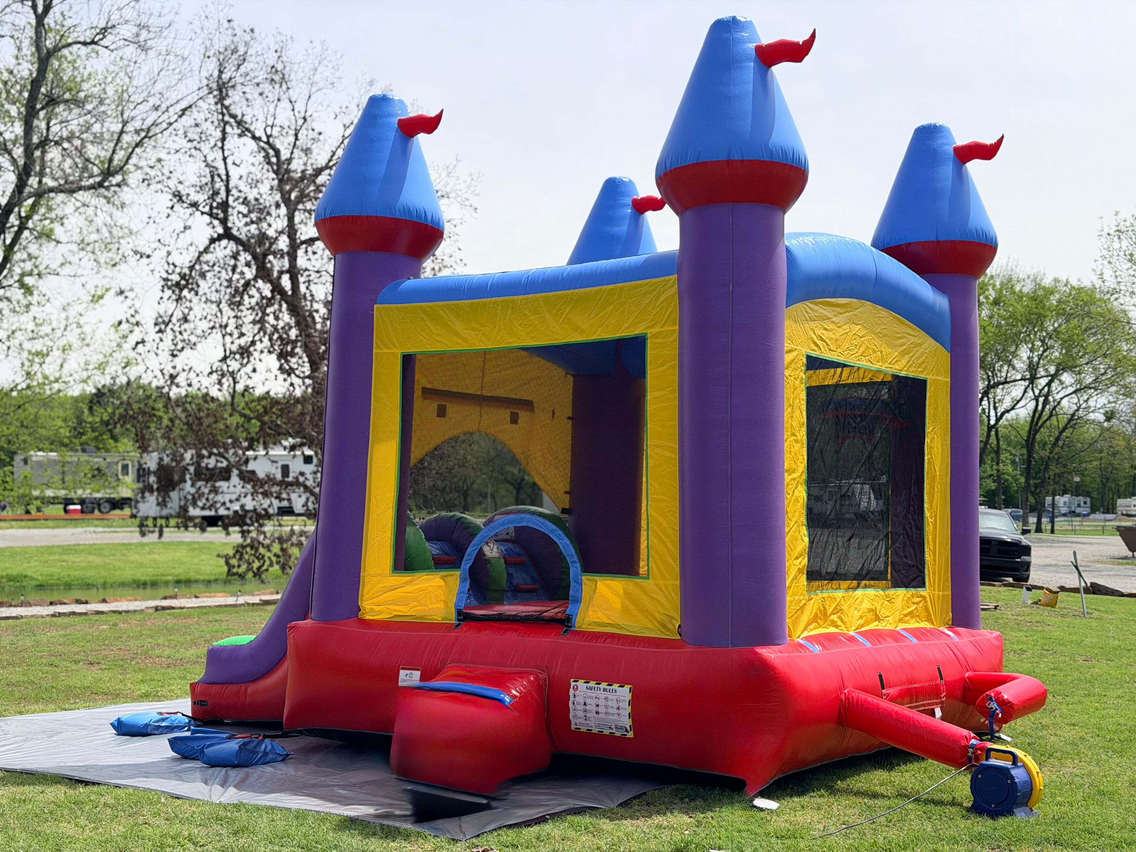 Jelly Bean Bouncer Dual Wet/Dry Slide Combo