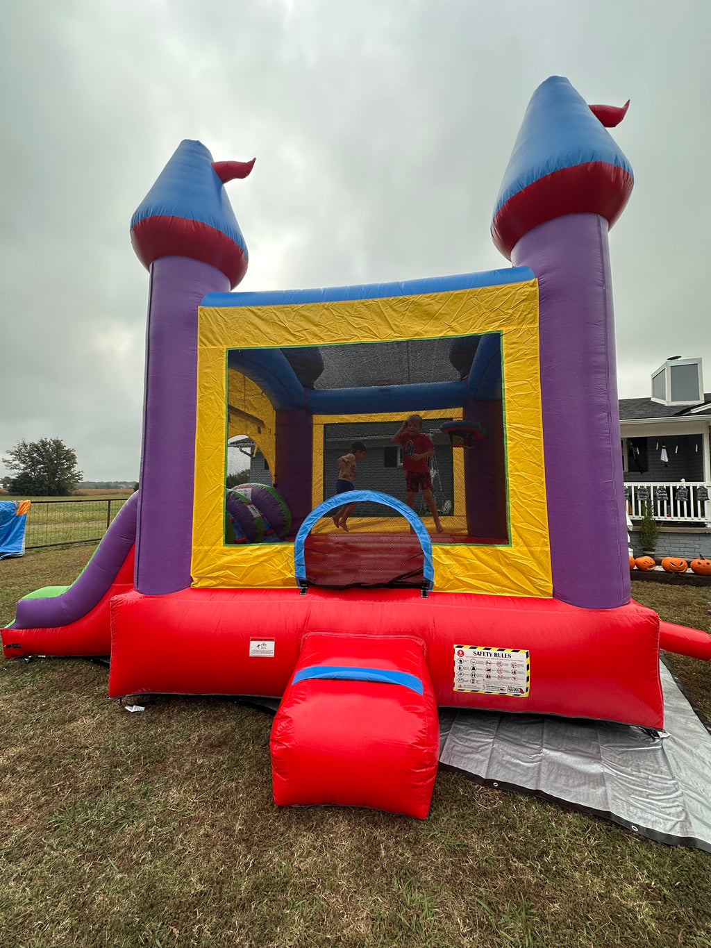 Jelly Bean Bouncer Dual Wet/Dry Slide Combo