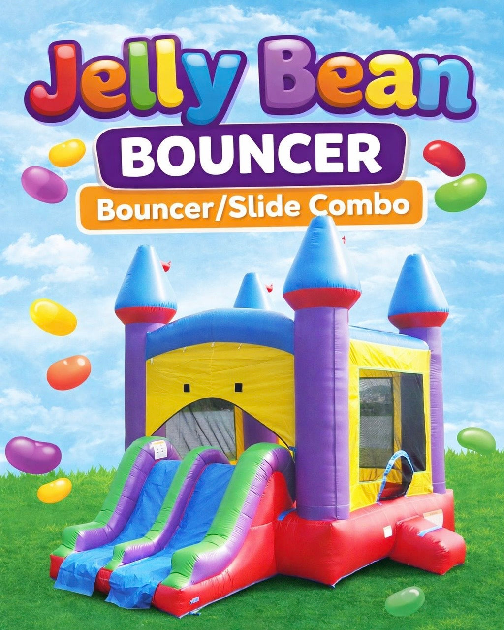 Jelly Bean Bouncer Dual Slide Combo