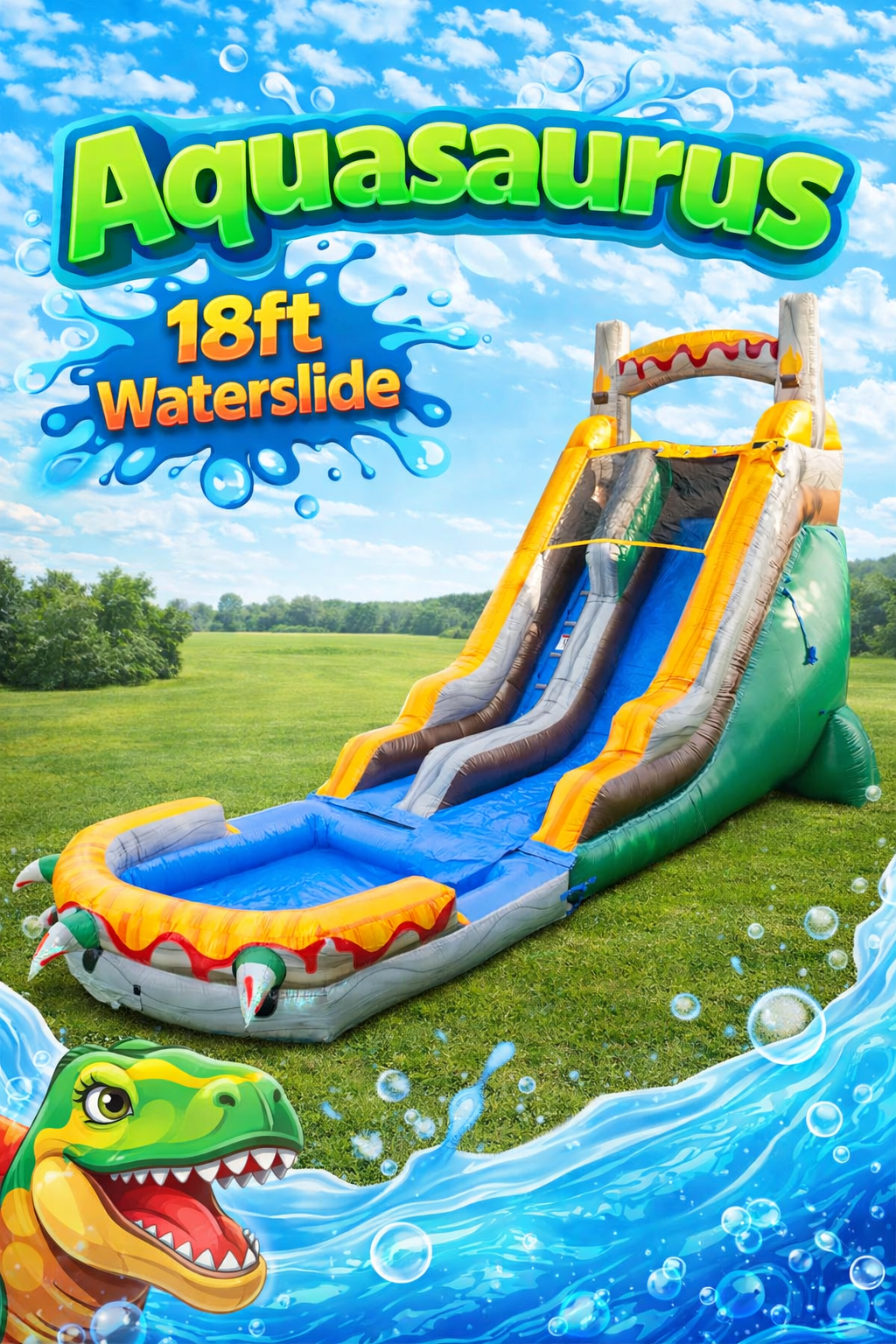 18ft Aquasaurus Waterslide