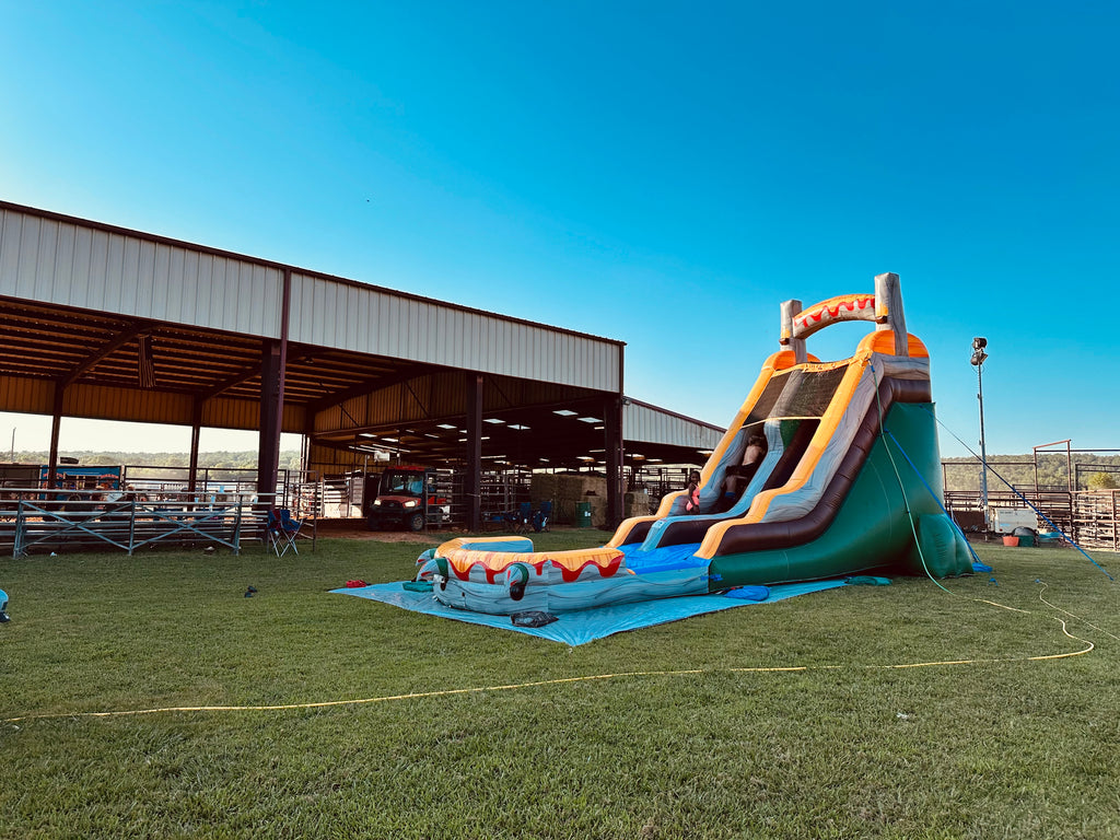 18ft Aquasaurus Single Lane Waterslide/Dry Slide