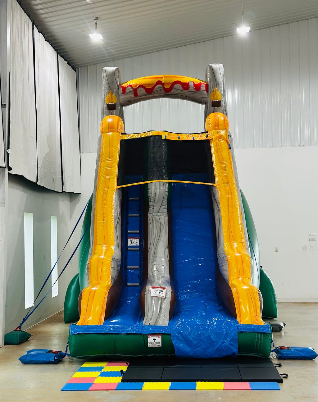 18ft Aquasaurus Single Lane Waterslide/Dry Slide