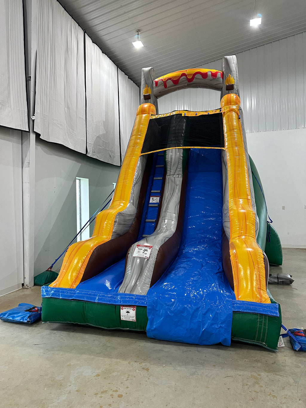 18ft Aquasaurus Single Lane Waterslide/Dry Slide
