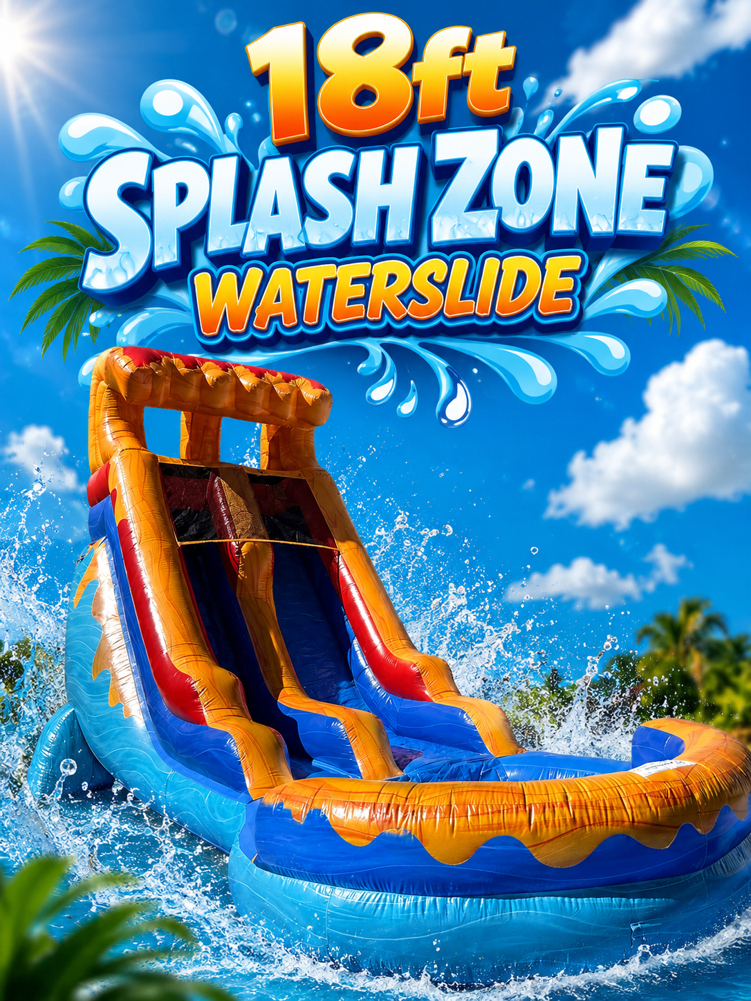 18ft Splash Zone Waterslide